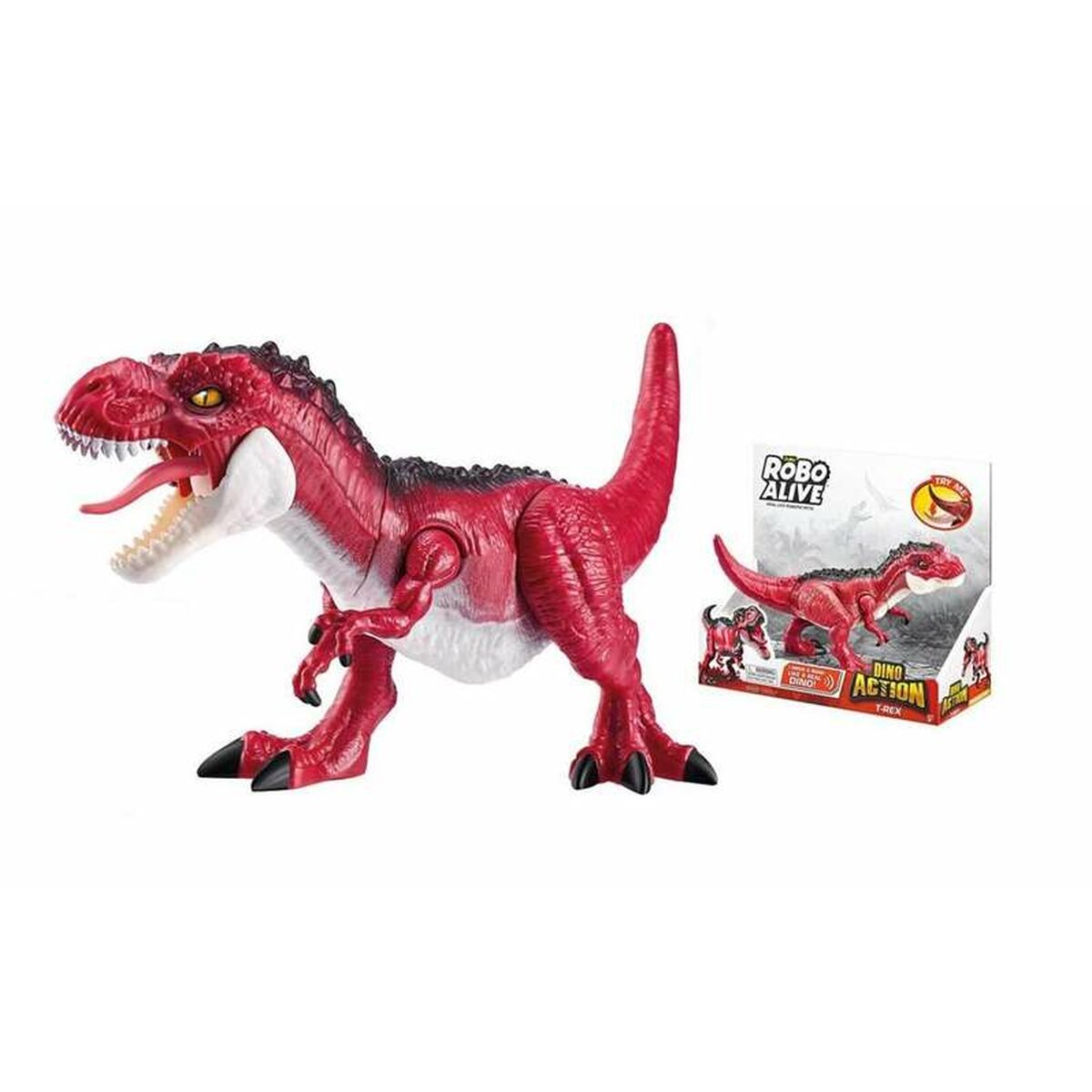 Dinozaur Zuru Robo Alive: Dino Action T- Rex Roșu Figura îmbinată - Jucarii si jocuri, Păpuși și figurine