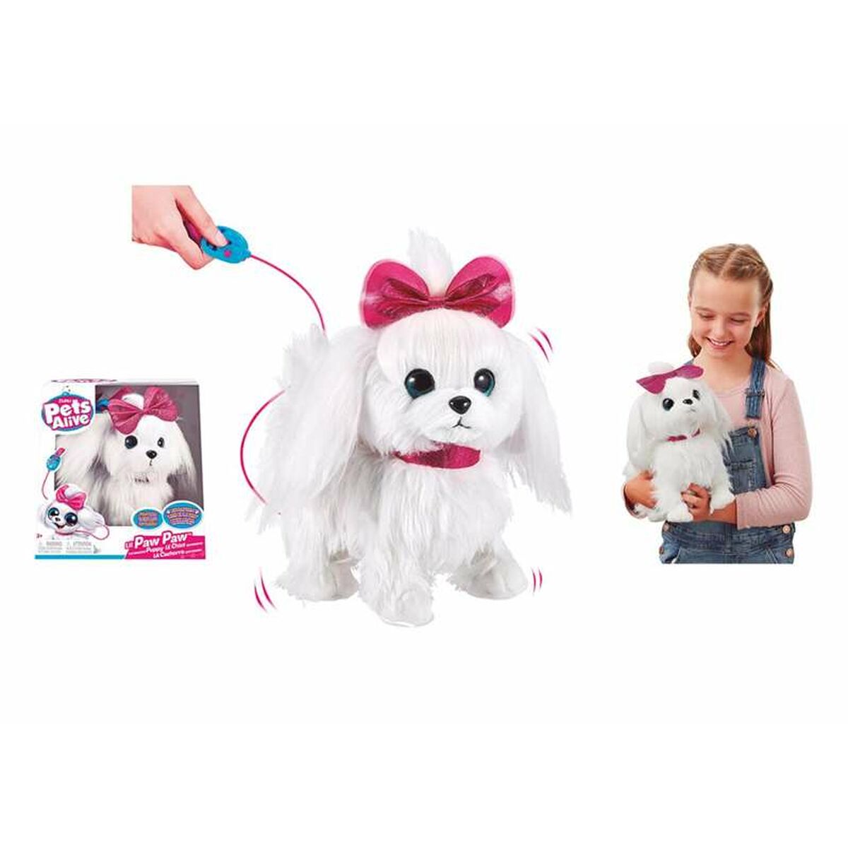 Câine Interactiv Lil Paw Paw Puppy Pets Alive 30 x 18 x 30 cm - Jucarii si jocuri, Jucării electronice