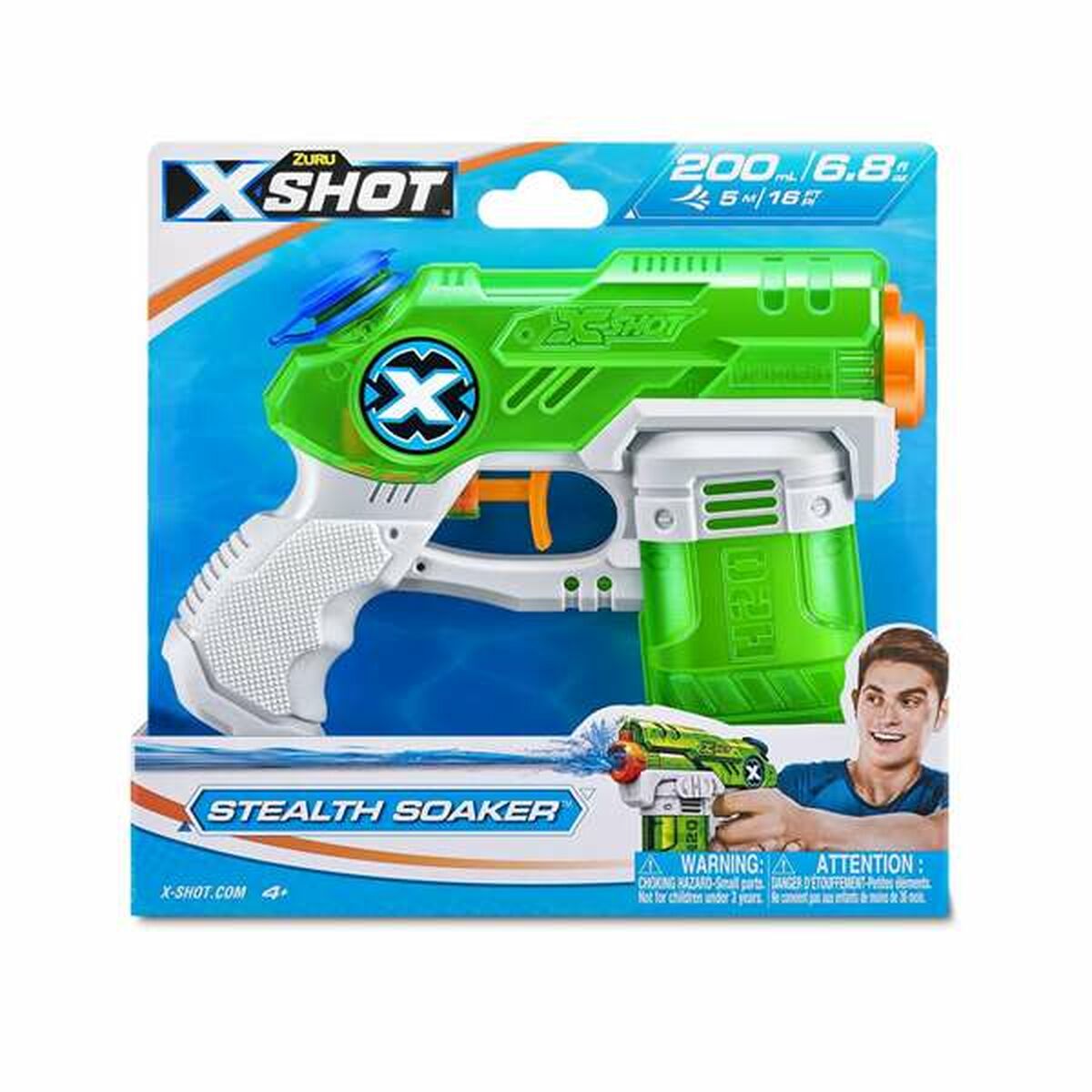 Pistol cu Apă X-Shot Warfare Mini Stealth Soaker 20 x 4 x 19 cm - Jucarii si jocuri, În aer liber și sport