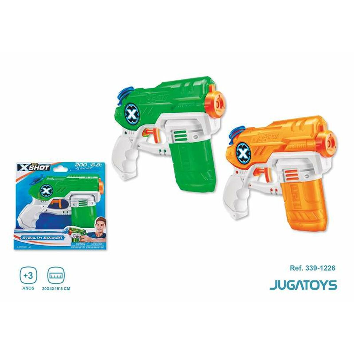 Pistol cu Apă X-Shot Warfare Mini Stealth Soaker 20 x 4 x 19 cm - Jucarii si jocuri, În aer liber și sport
