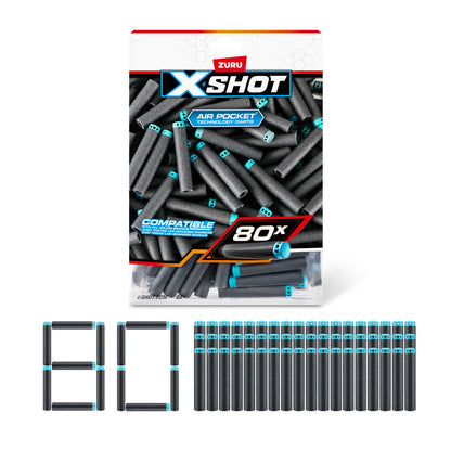 Darts Zuru X-Shot 80 Unități - Jucarii si jocuri, În aer liber și sport