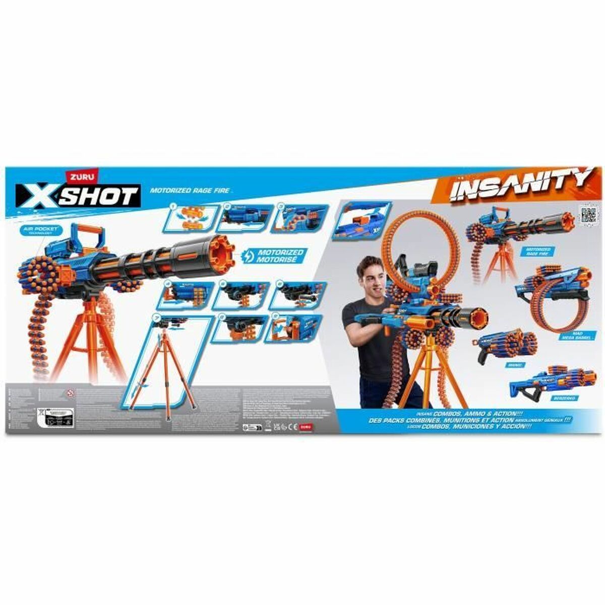 Pistol cu Săgeți Zuru X-SHOT Rage Fire - Jucarii si jocuri, În aer liber și sport