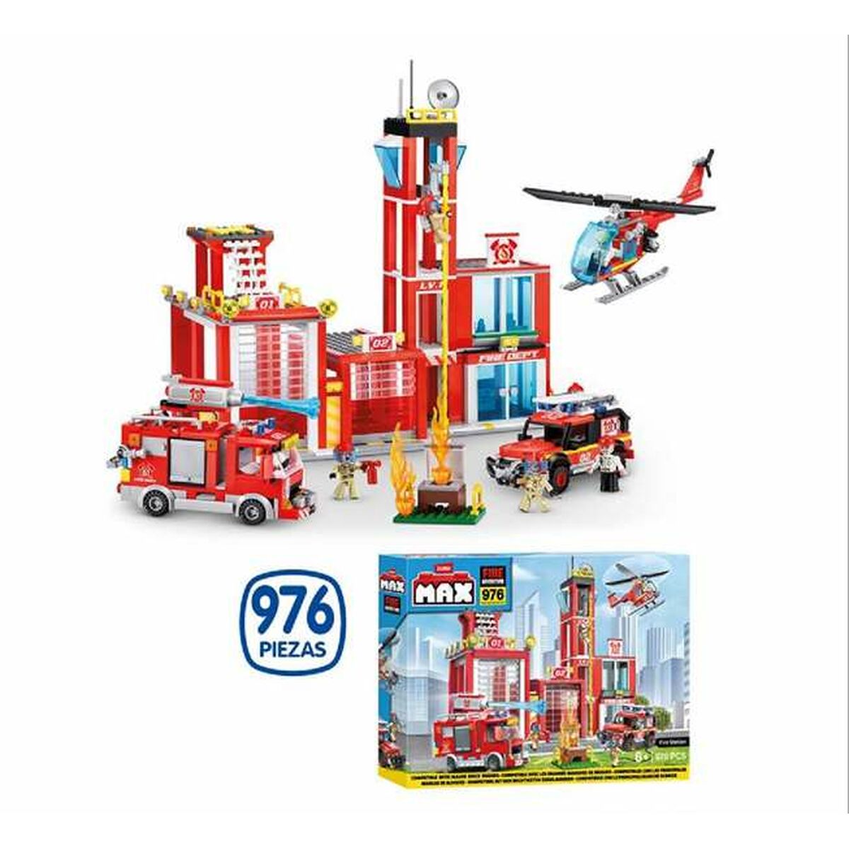 Set de Construcție Zuru Fire Station Large - Jucarii si jocuri