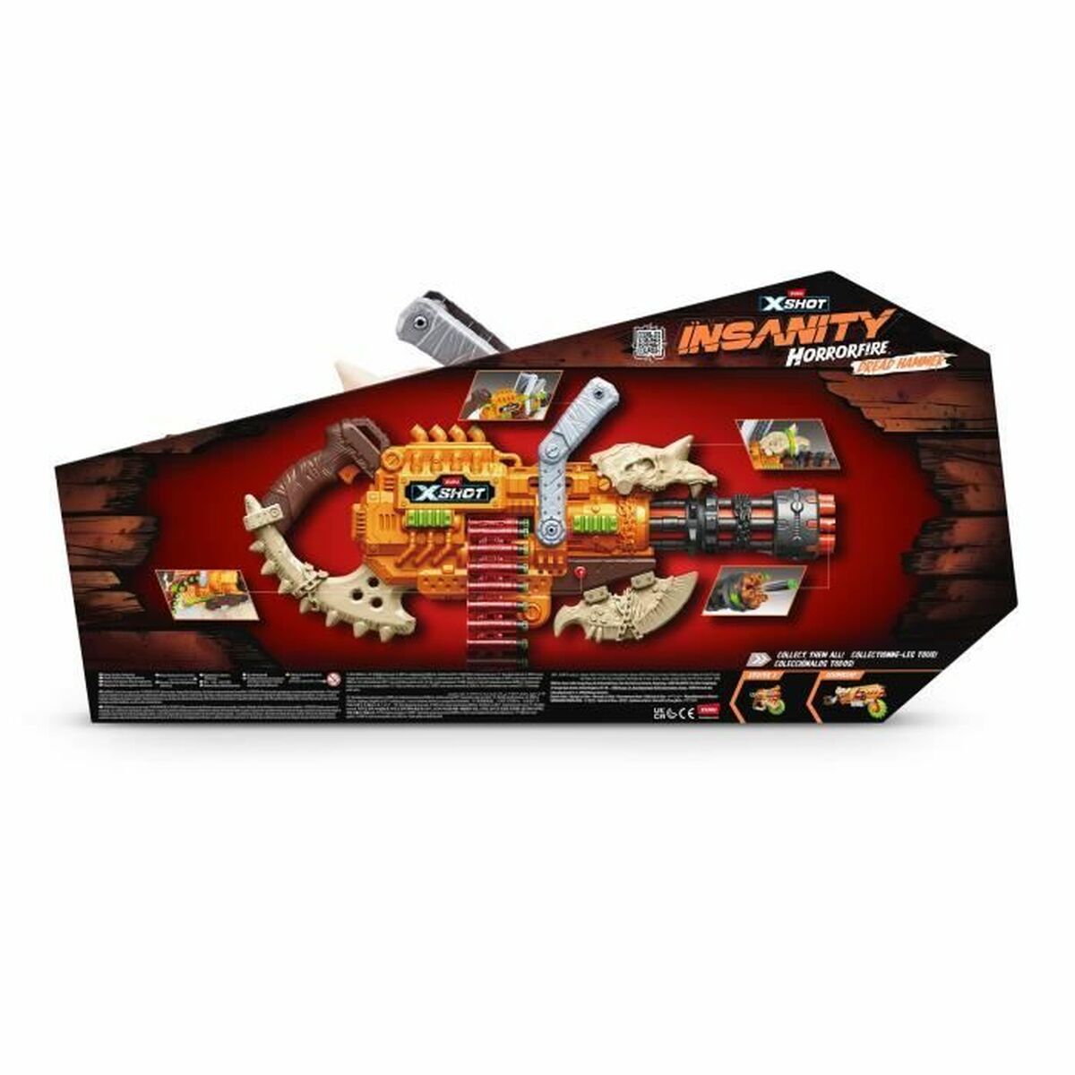 Pistol cu Săgeți Zuru XSHOT Insanity HorrorFire Dread Hammer - Jucarii si jocuri, În aer liber și sport