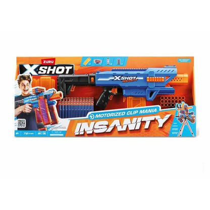 Pistol cu Săgeți X-Shot Insanity clip 80 x 40 cm - Jucarii si jocuri, Costume și accesorii