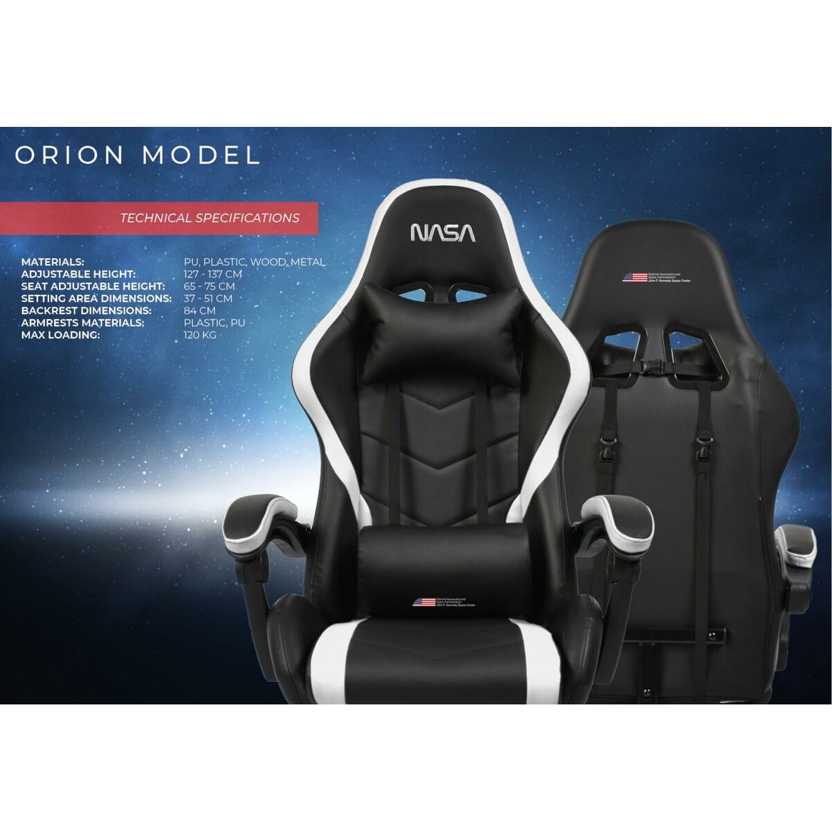 Scaun Gaming NASA ORION - Acasă și bucătărie, Mobilă