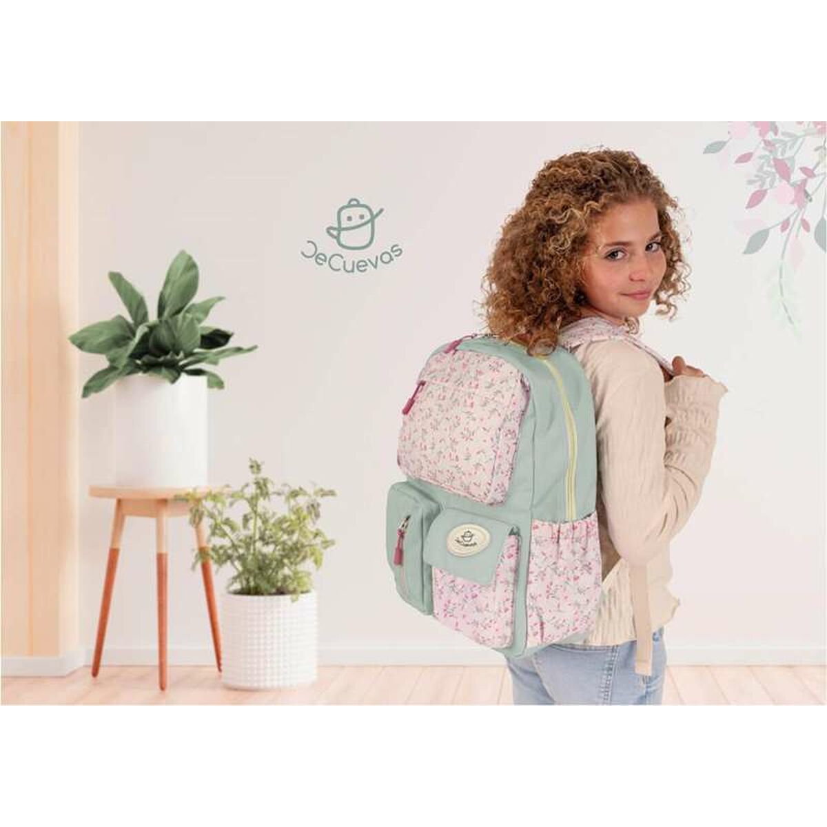 Ghiozdan Decuevas Multicolor Květiny 40 x 18 x 30 cm - Birou și papetărie, Material școlar și educațional