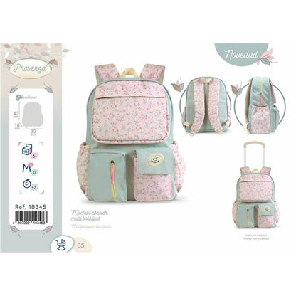 Ghiozdan Decuevas Multicolor Květiny 40 x 18 x 30 cm - Birou și papetărie, Material școlar și educațional