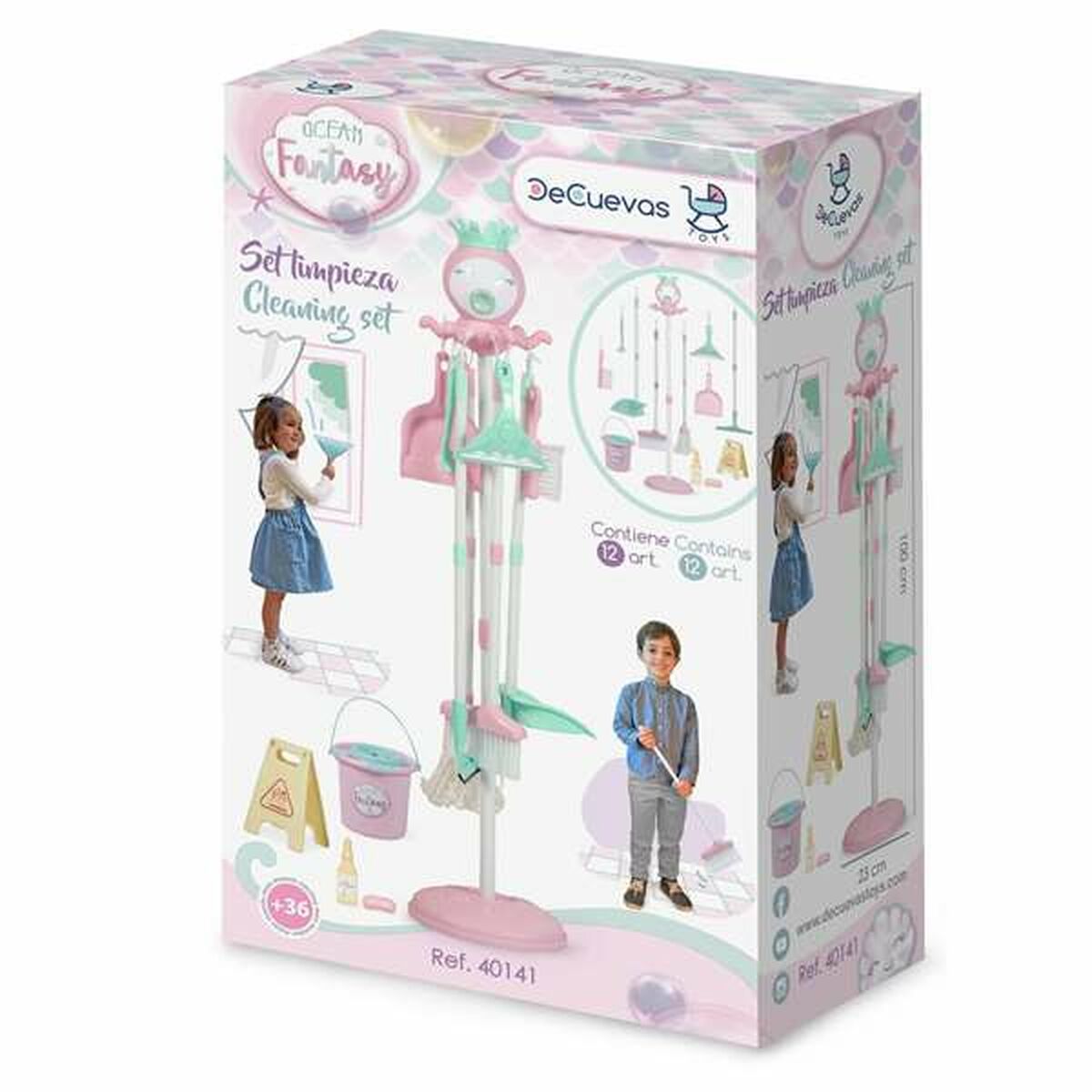 Kit de curățare et de depozitare Decuevas Ocean Fantasy 12 Piese Jucărie 23 x 23 x 100 cm - Jucarii si jocuri, Imitații de jocuri
