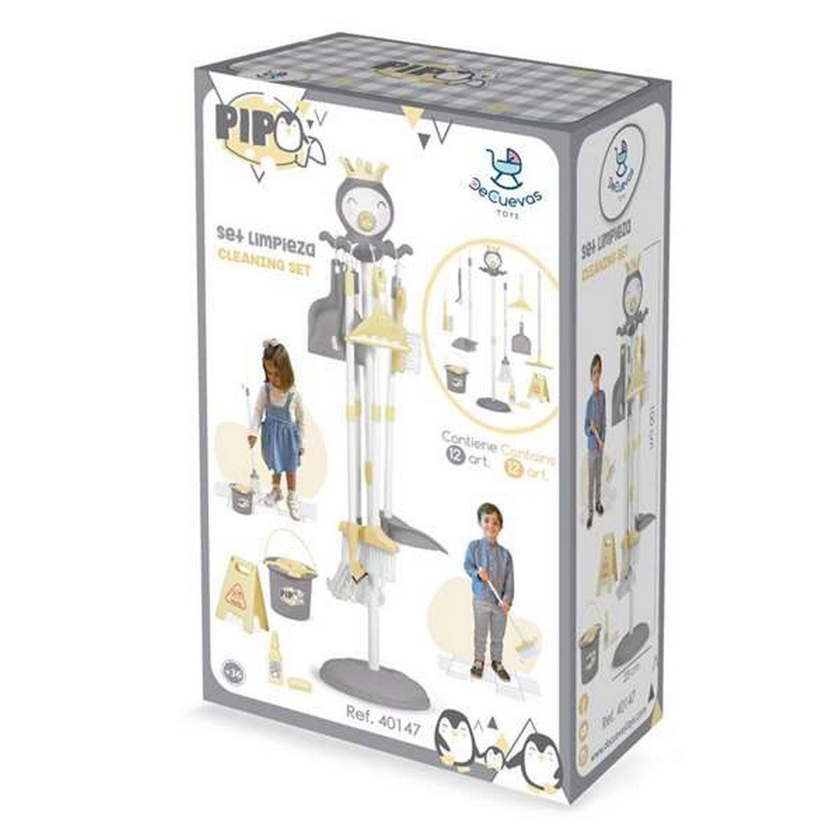 Kit de curățare et de depozitare Pipo 23 x 23 x 100 cm - Jucarii si jocuri, Imitații de jocuri