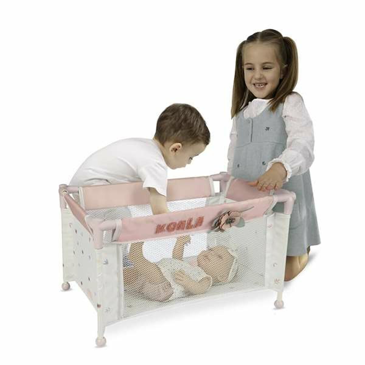 Leagăn de Voiaj Decuevas Koala 50 x 29 x 30 cm Roz - Jucarii si jocuri, Păpuși și accesorii