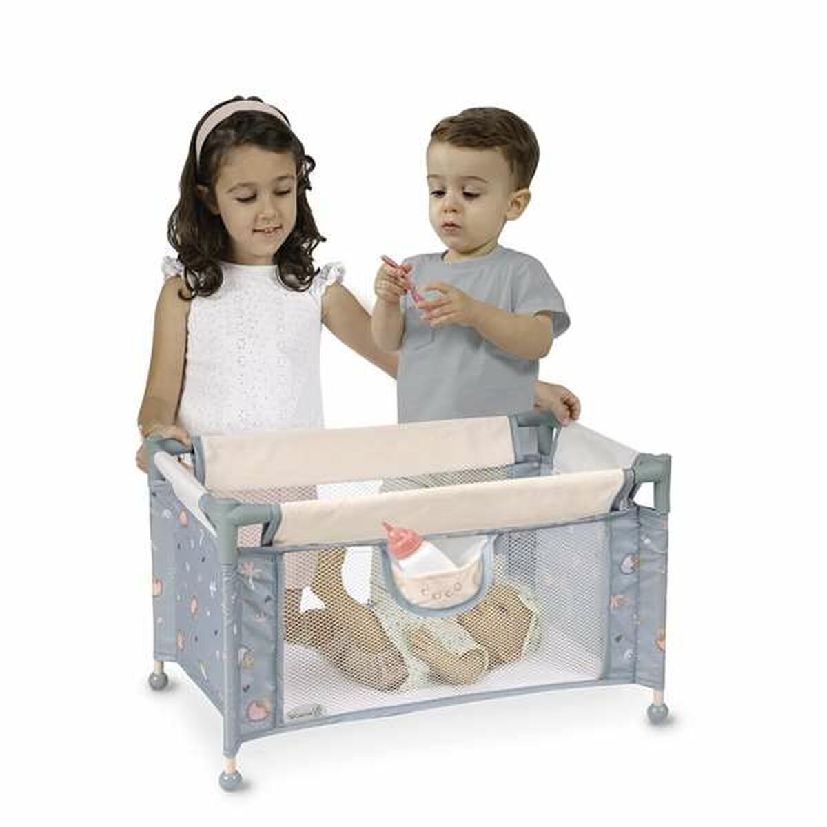Leagăn de Voiaj Decuevas Coco 50 x 29 x 30 cm Albastru - Jucarii si jocuri, Păpuși și accesorii
