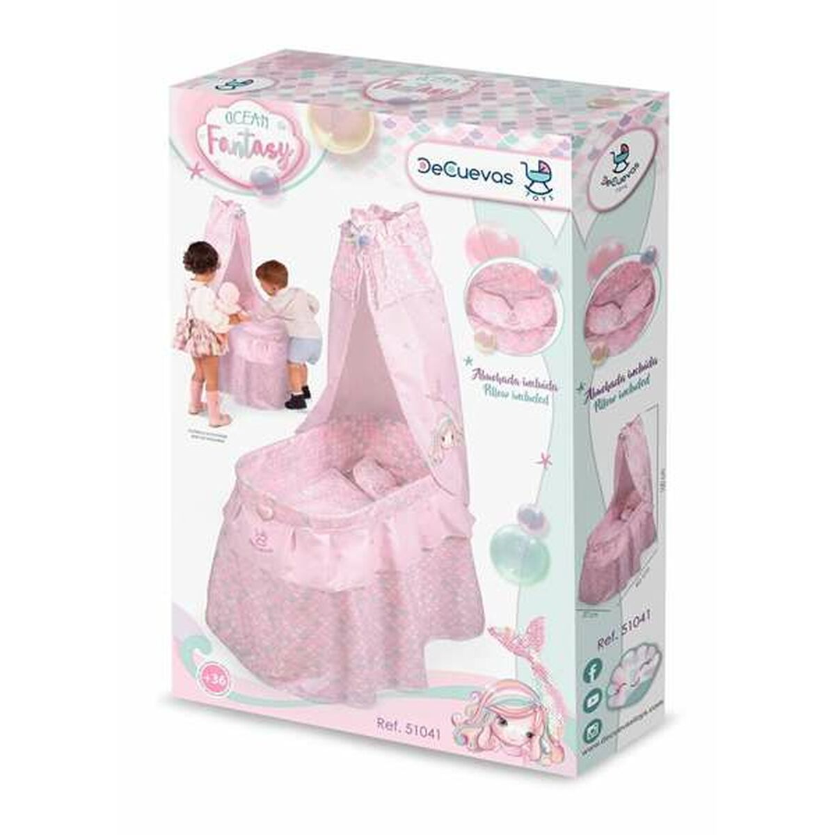 Pătuț pentru Păpuși Decuevas - Jucarii si jocuri, Păpuși și accesorii