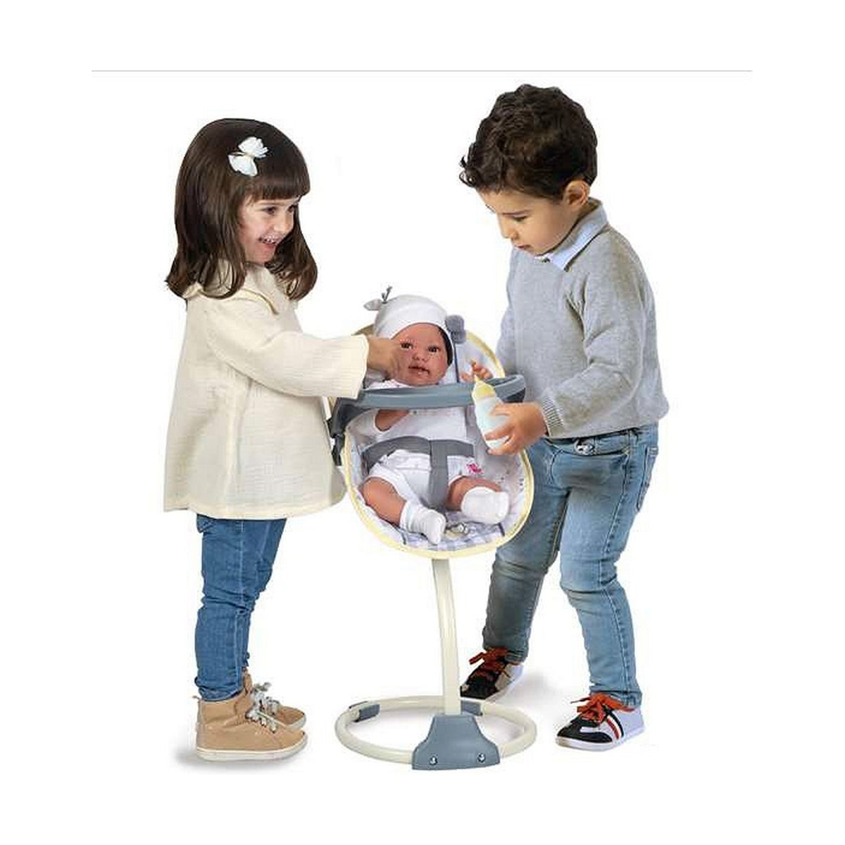 Scaun înalt Decuevas Pipo 30 x 31 x 60 cm 3 în 1 Leagăn - Jucarii si jocuri, Păpuși și accesorii