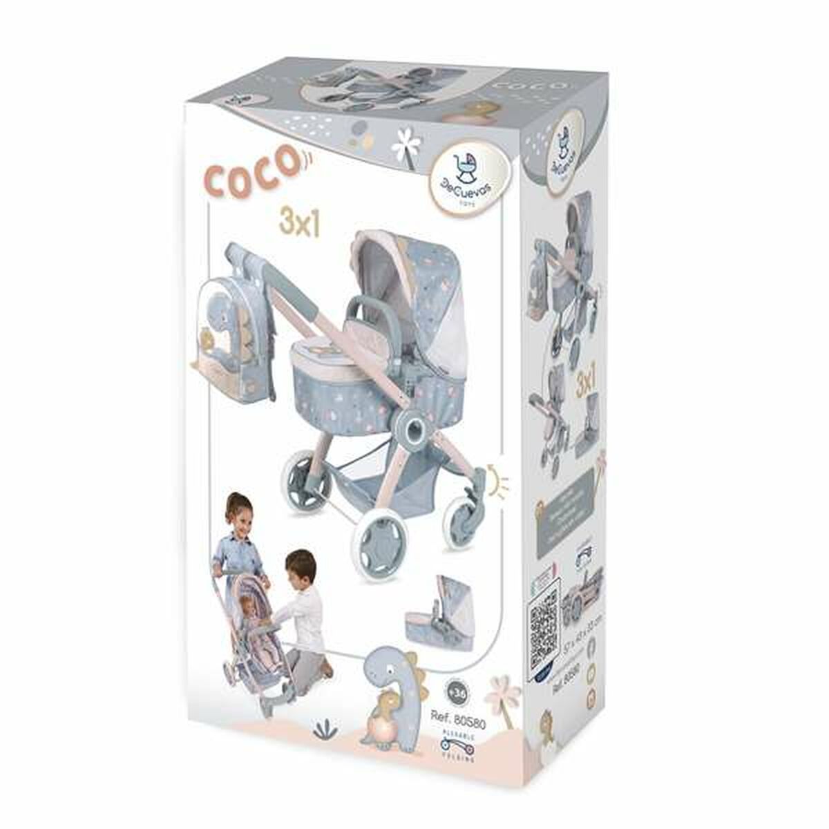 Cărucior pentru Păpuși Decuevas Coco 41 x 62 x 70 cm - Jucarii si jocuri, Păpuși și accesorii