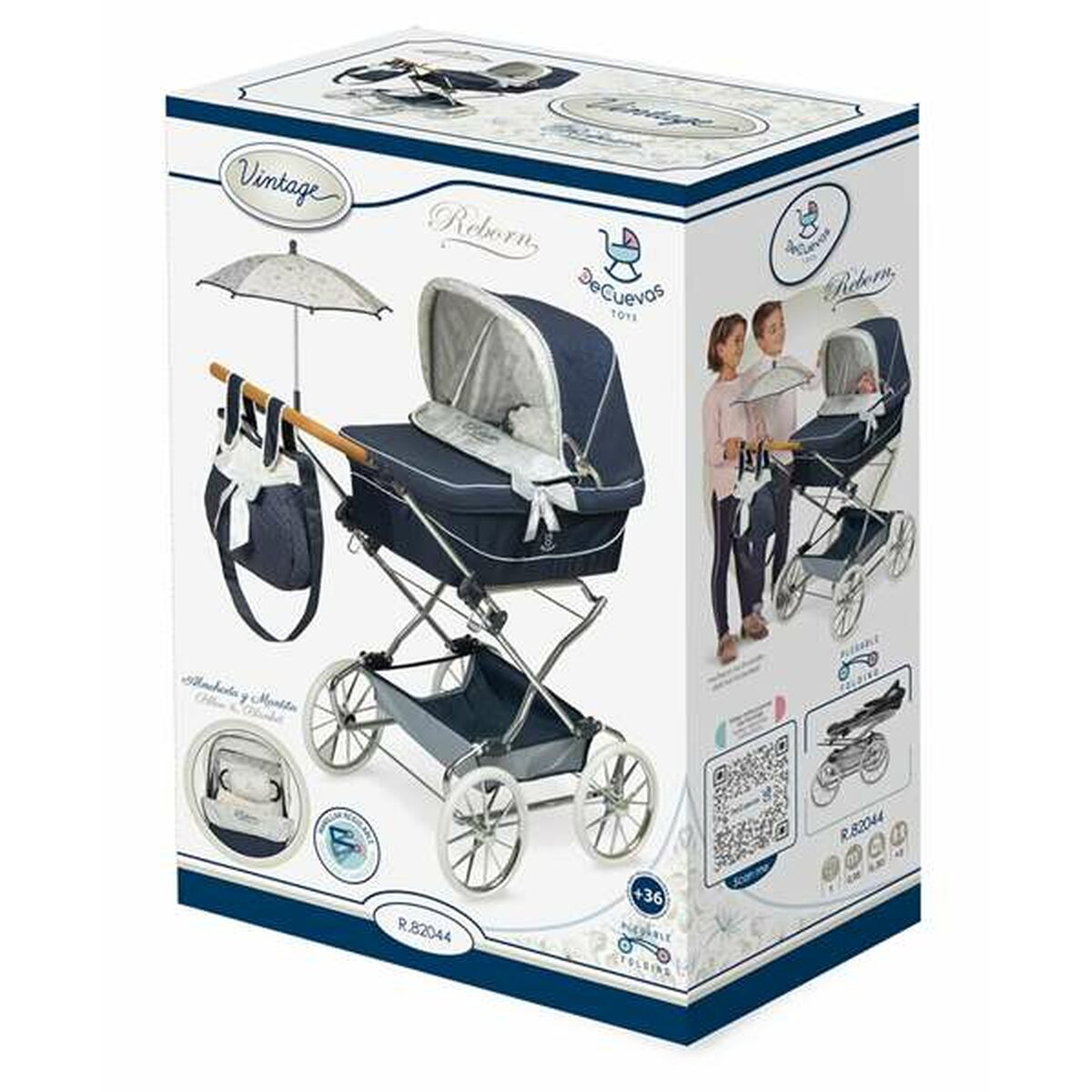 Cărucior pentru Păpuși Decuevas Vintage 40 x 90 x 90 cm - Jucarii si jocuri, Păpuși și accesorii