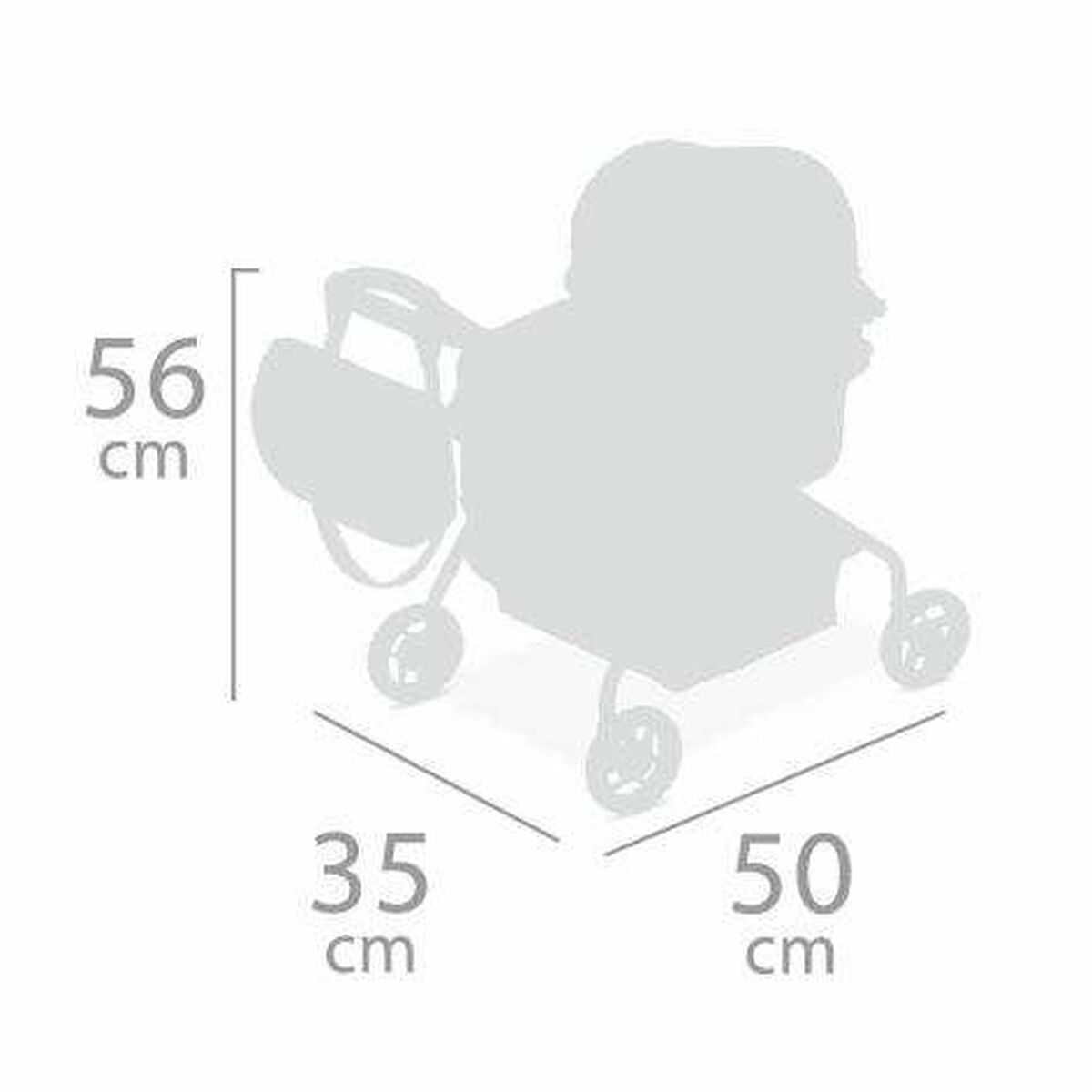 Cărucior pentru Păpuși Decuevas Coco 35 x 50 x 56 cm - Jucarii si jocuri, Păpuși și accesorii