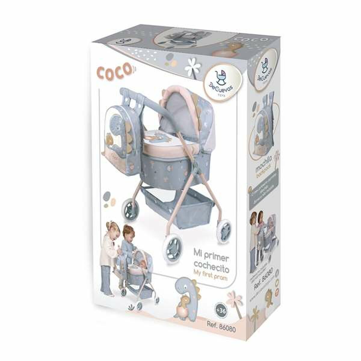 Cărucior pentru Păpuși Decuevas Coco 35 x 50 x 56 cm - Jucarii si jocuri, Păpuși și accesorii