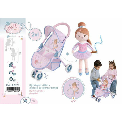 Cărucior pentru Păpuși Decuevas Gala 33 x 48 x 55 cm Liliachiu 50 cm - Jucarii si jocuri, Păpuși și accesorii