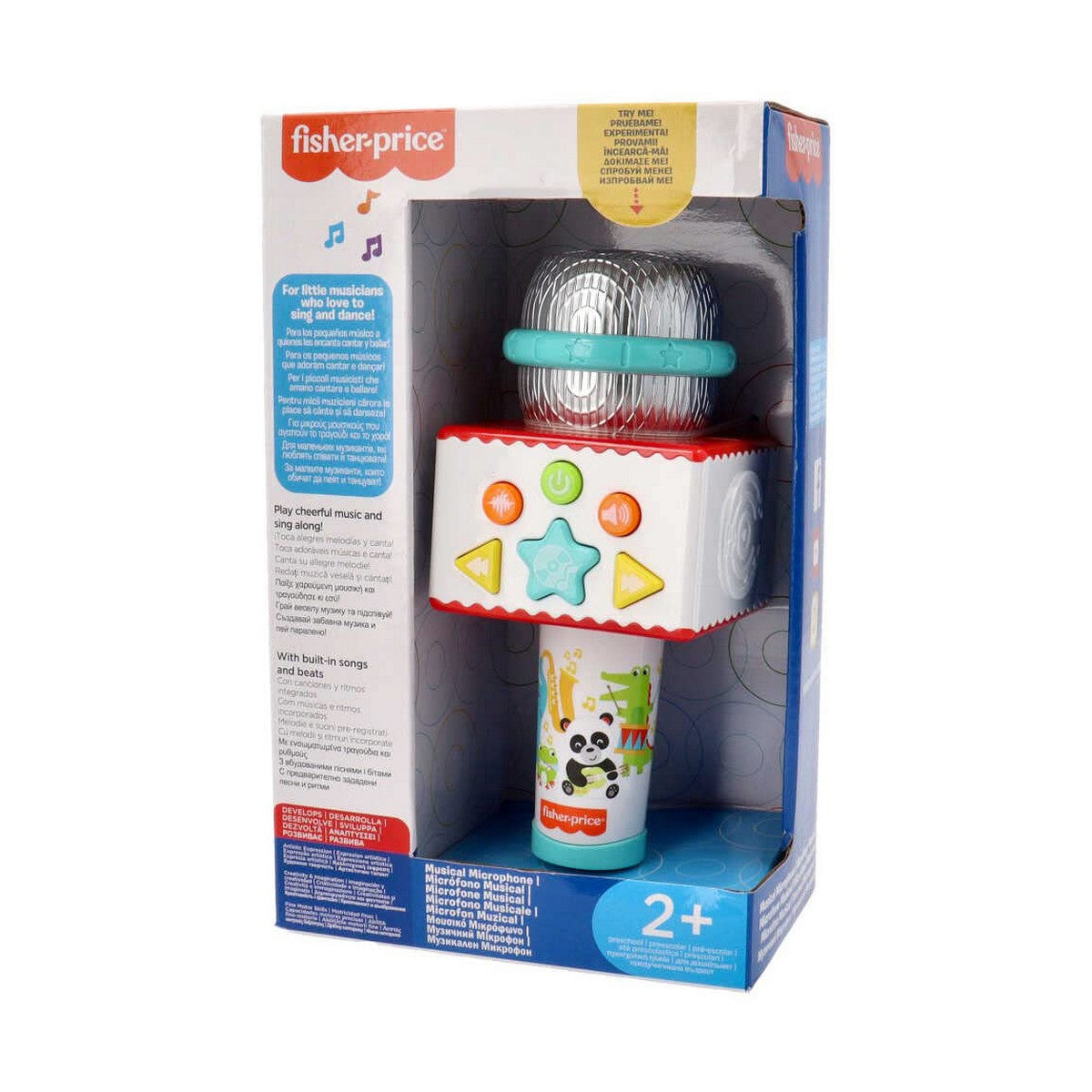 Microfon Karaoke Fisher Price Fisher Price animale - Jucarii si jocuri, Instrumente muzicale pentru copii