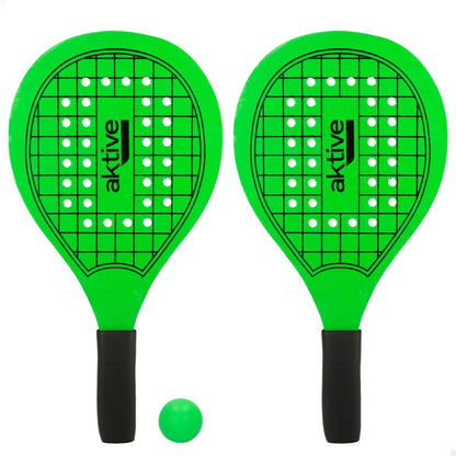 Palete de Plajă cu Minge Aktive Lemn 20,5 x 39,5 cm (24 Unități) - Jucarii si jocuri, În aer liber și sport