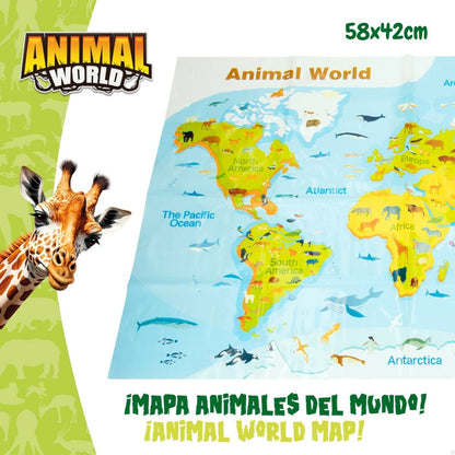Figurine de animale Colorbaby 19 Piese Junglă Plastic 14 x 6 x 5 cm (6 Unități) - Jucarii si jocuri, Păpuși și figurine