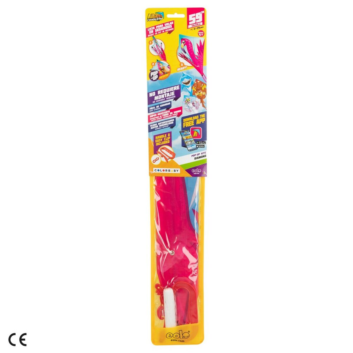 Zmeu Eolo Pop-up Diamant 58 x 69 x 4 cm 12 Unități - Sport și în aer liber, Sporturi recreative