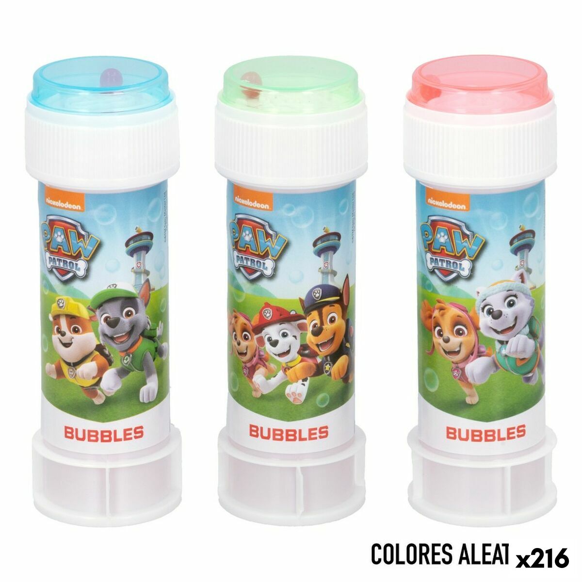 Aparat baloane săpun The Paw Patrol 60 ml 3,8 x 11,5 x 3,8 cm (216 Unități) - Jucarii si jocuri, În aer liber și sport