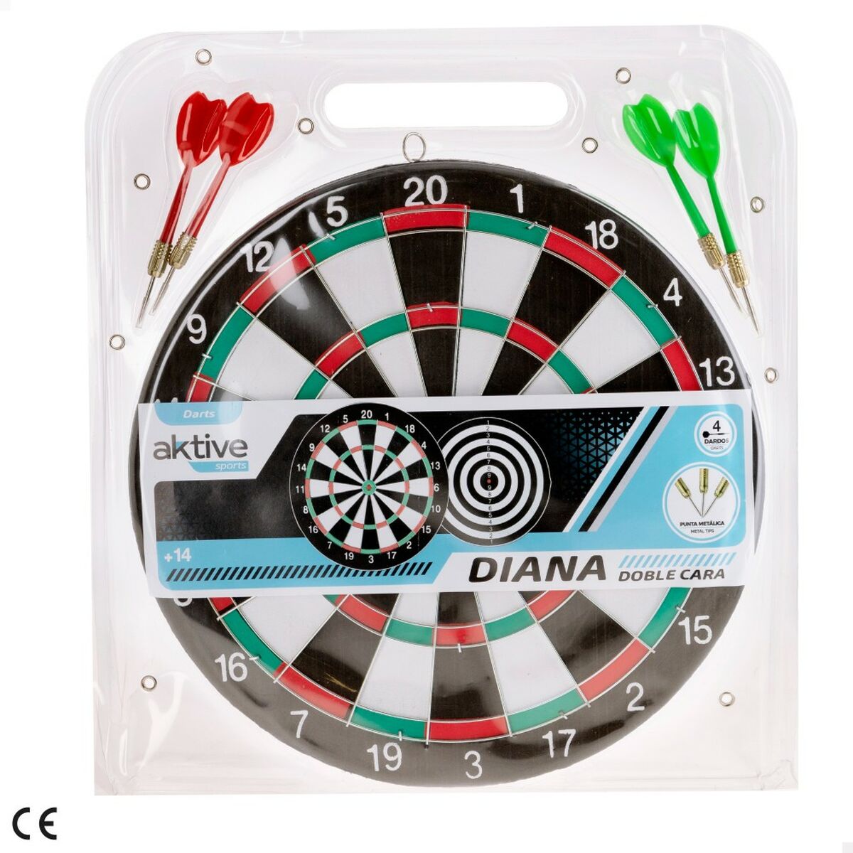 darts Aktive 29 x 29 x 1,5 cm (12 Unități) - Sport și în aer liber, Darts și ținte
