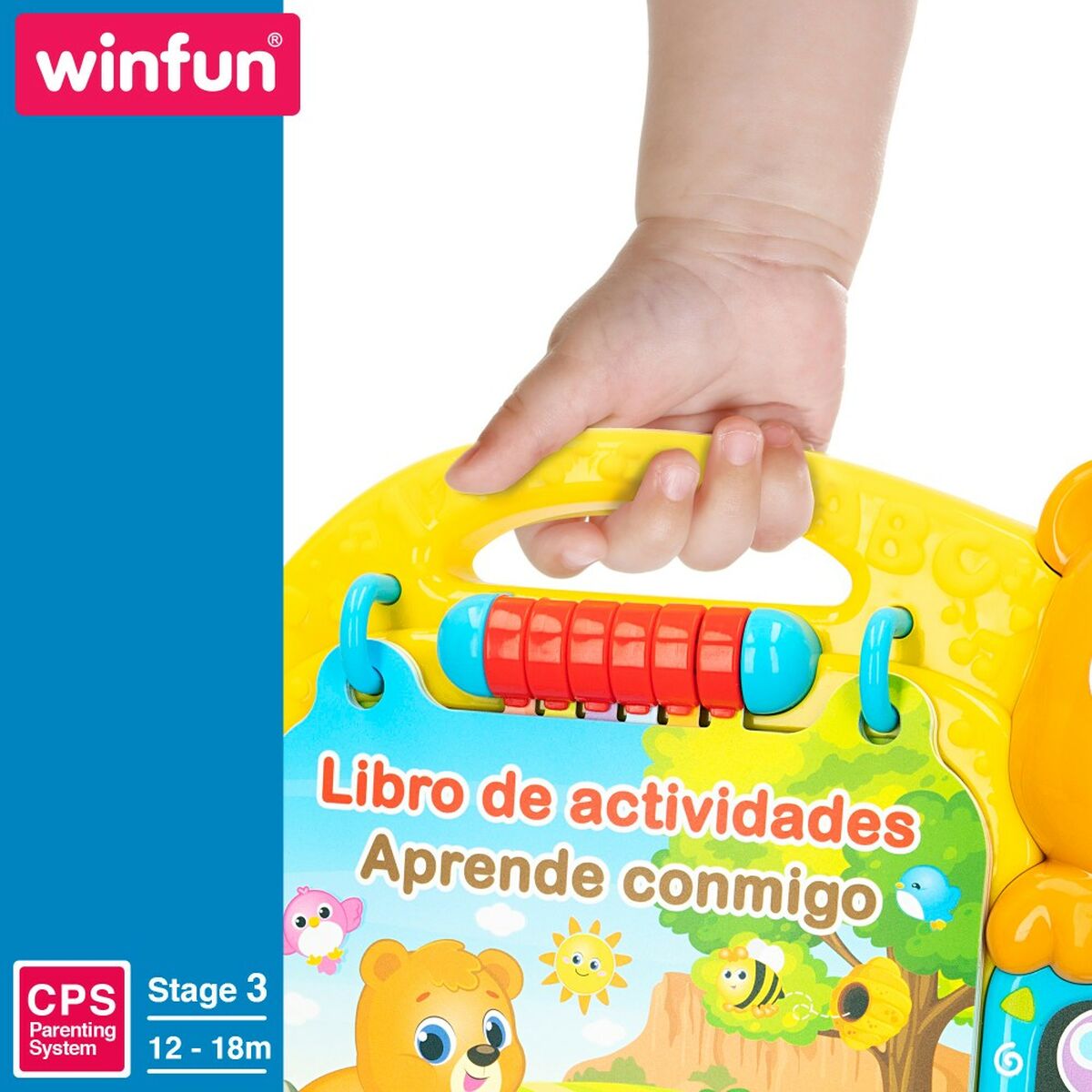 Cartea interactivă pentru copii Winfun 26,5 x 4,5 x 23,5 cm ES (4 Unități) - Bebelus, Jucăriile copilăriei timpurii