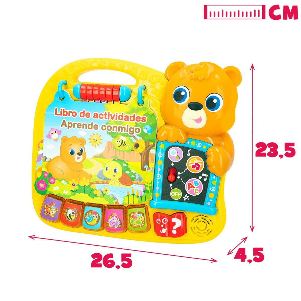 Cartea interactivă pentru copii Winfun 26,5 x 4,5 x 23,5 cm ES (4 Unități) - Bebelus, Jucăriile copilăriei timpurii