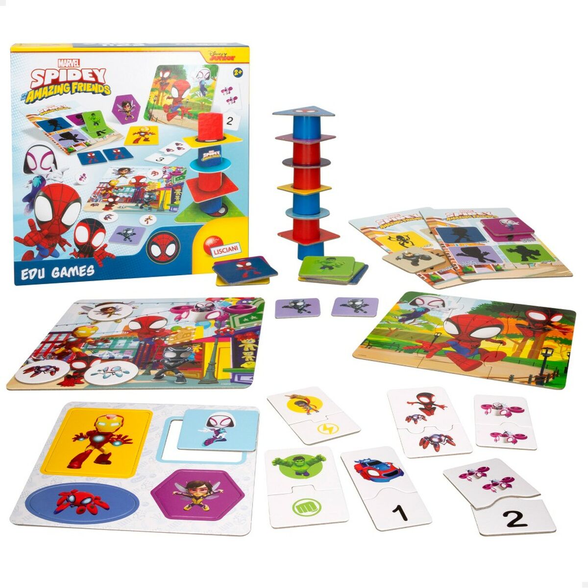 Joc Educativ Spidey 24,5 x 0,2 x 24,5 cm (6 Unități) 10 în 1 - Jucarii si jocuri, Jocuri și accesorii