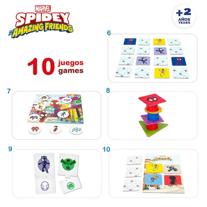 Joc Educativ Spidey 24,5 x 0,2 x 24,5 cm (6 Unități) 10 în 1 - Jucarii si jocuri, Jocuri și accesorii