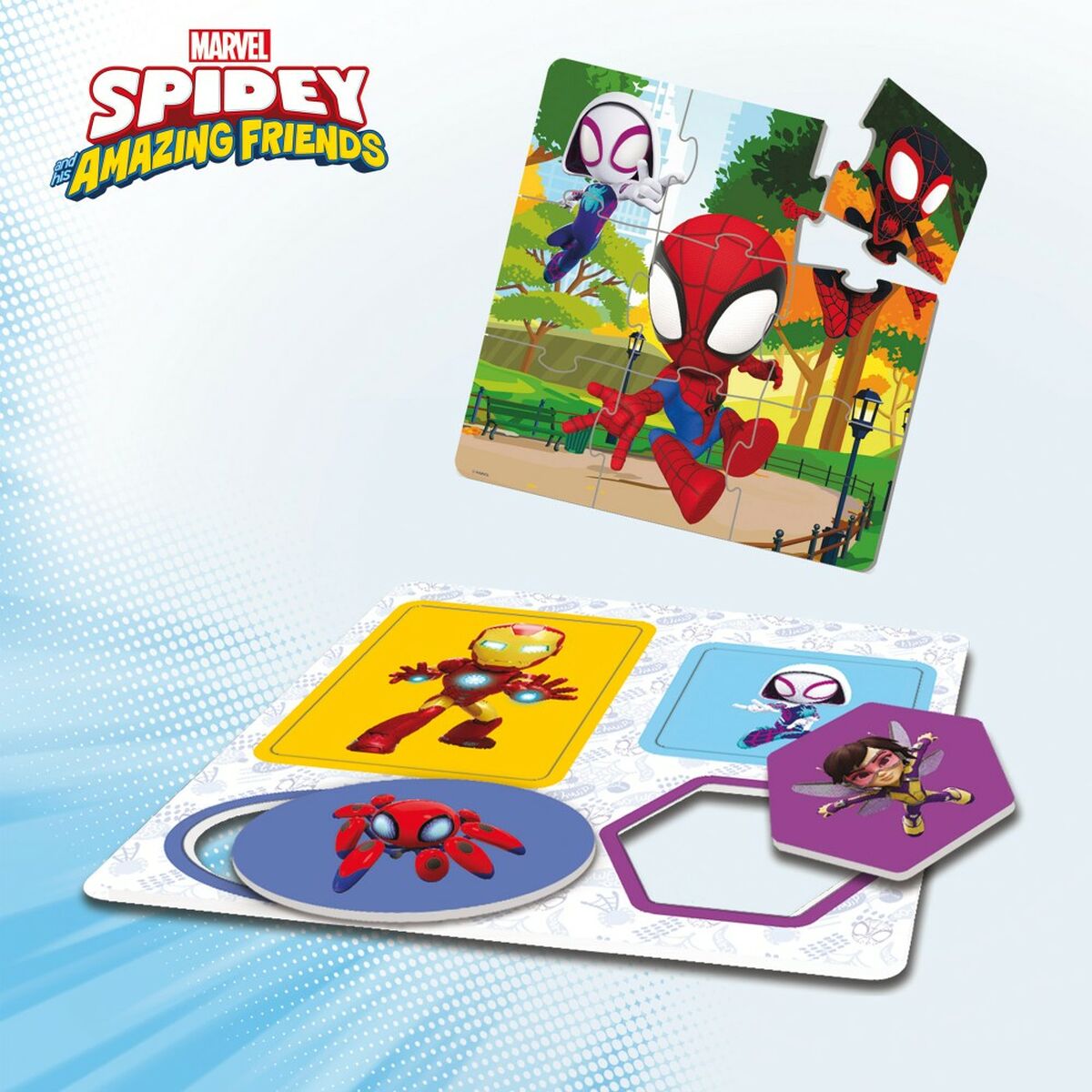 Joc Educativ Spidey 24,5 x 0,2 x 24,5 cm (6 Unități) 10 în 1 - Jucarii si jocuri, Jocuri și accesorii