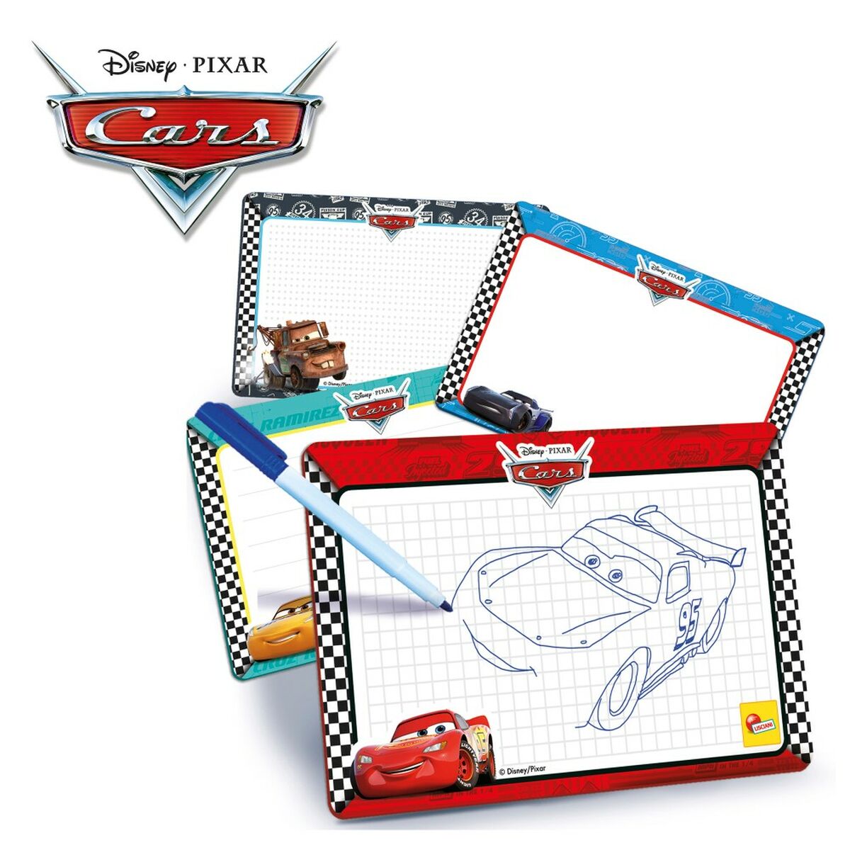 Set pentru desen Cars Pocket Drawing School (6 Unități) - Jucarii si jocuri, Activități creative