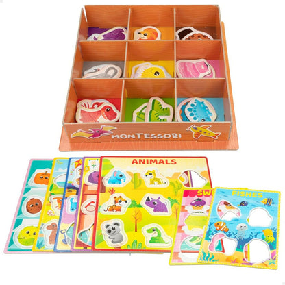 Joc Educativ Lisciani 26 x 6 x 26 cm Culori Metoda Montessori 61 Piese 6 Unități - Jucarii si jocuri, Jocuri și accesorii