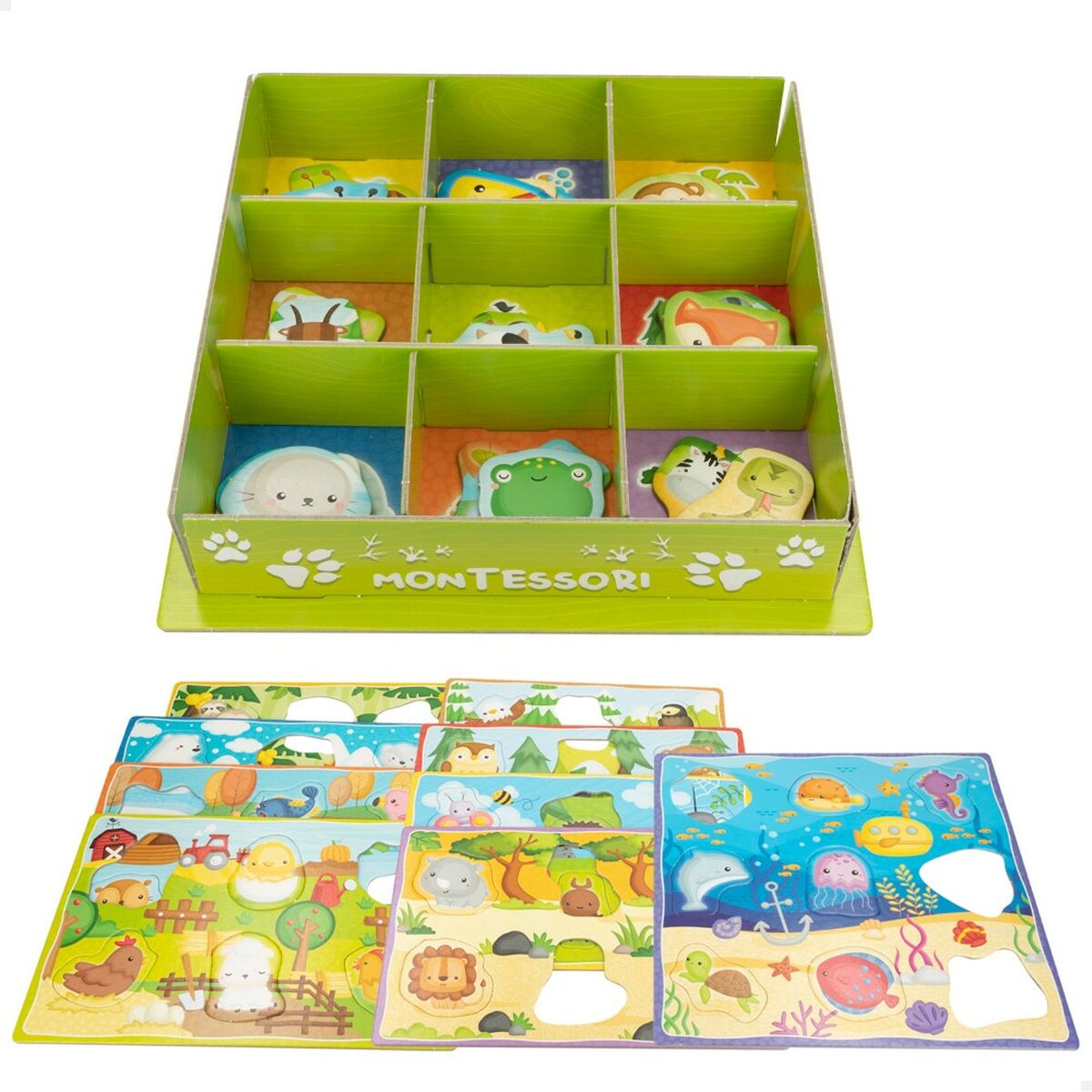 Joc Educativ Lisciani 26 x 6 x 26 cm animale Metoda Montessori 67 Piese 6 Unități - Jucarii si jocuri, Jocuri și accesorii