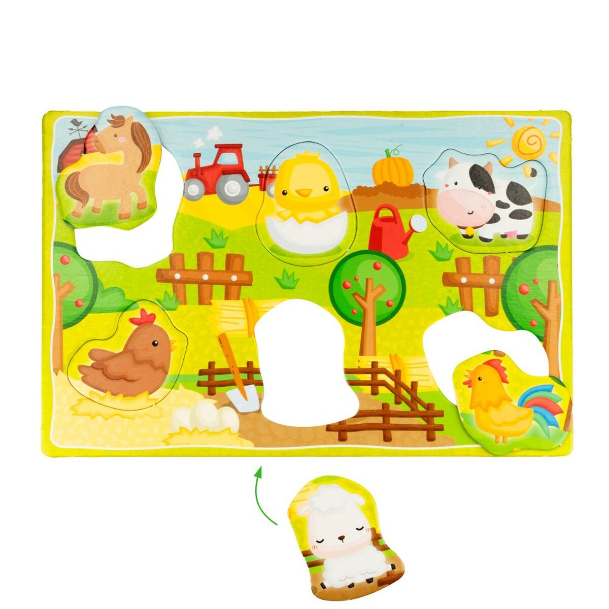 Joc Educativ Lisciani 26 x 6 x 26 cm animale Metoda Montessori 67 Piese 6 Unități - Jucarii si jocuri, Jocuri și accesorii