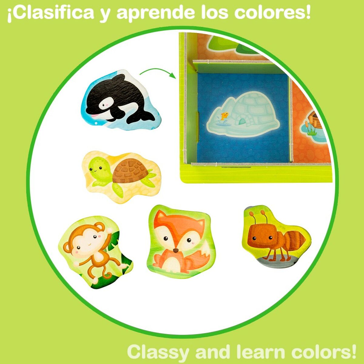 Joc Educativ Lisciani 26 x 6 x 26 cm animale Metoda Montessori 67 Piese 6 Unități - Jucarii si jocuri, Jocuri și accesorii