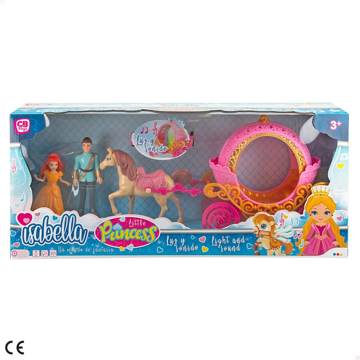 Playset Colorbaby Isabella 6 Unități 28,5 x 14,5 x 7 cm Trăsură - Jucarii si jocuri, Păpuși și figurine