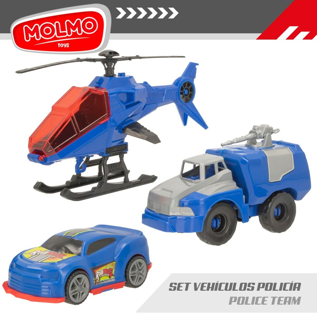 Set mașini Colorbaby 20 x 12 x 8,5 cm 6 Unități 3 Piese Polițist - Jucarii si jocuri, Vehicule