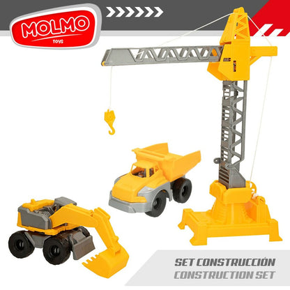 Vehicule de Construcție Colorbaby 31 x 41 x 9,5 cm (4 Unități) 3 Piese - Jucarii si jocuri, Vehicule