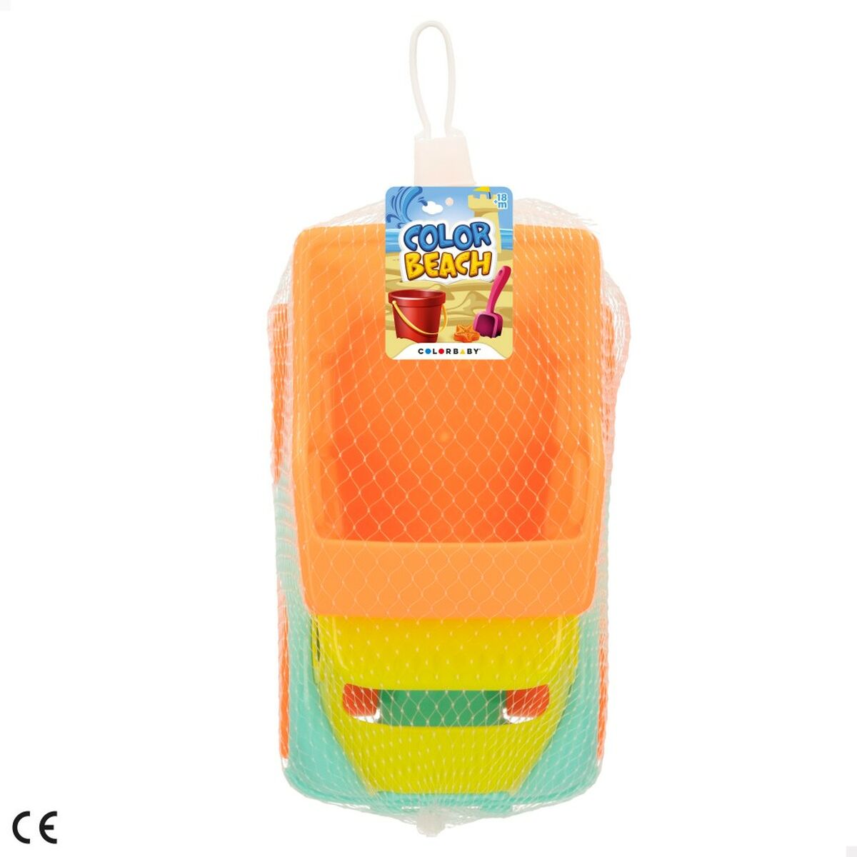 Autobasculantă Colorbaby 18 cm Plajă Plastic (24 Unități) - Jucarii si jocuri, În aer liber și sport