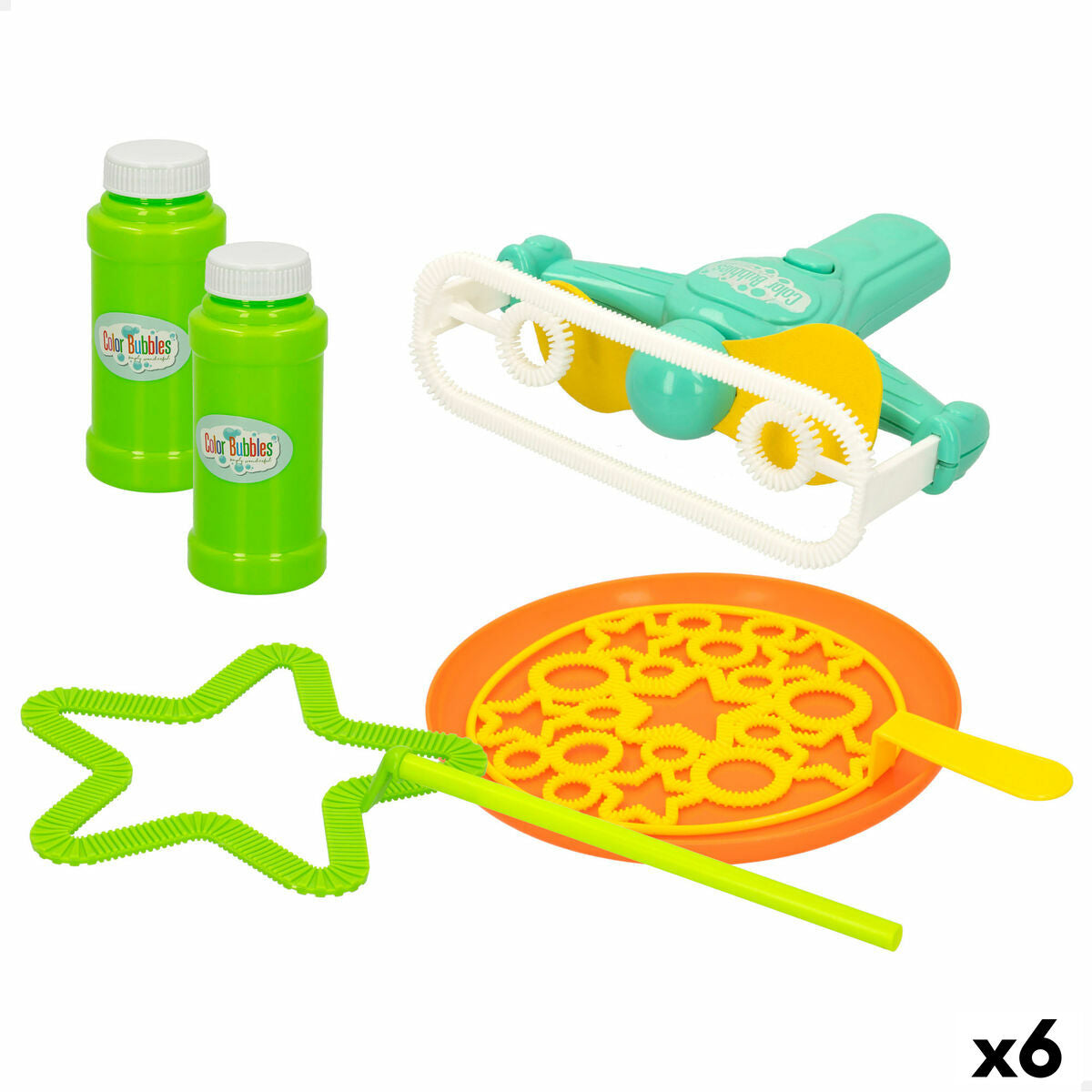 Joc cu Baloane de Săpun Colorbaby 15 x 16 x 5 cm (6 Unități) - Jucarii si jocuri, În aer liber și sport