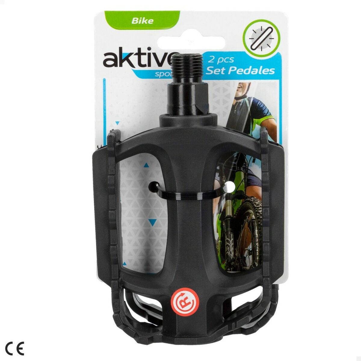 Pedale Aktive 11 x 3 x 8 cm Bicicletă 2 Piese Negru 24 Unități - Sport și în aer liber, Ciclism
