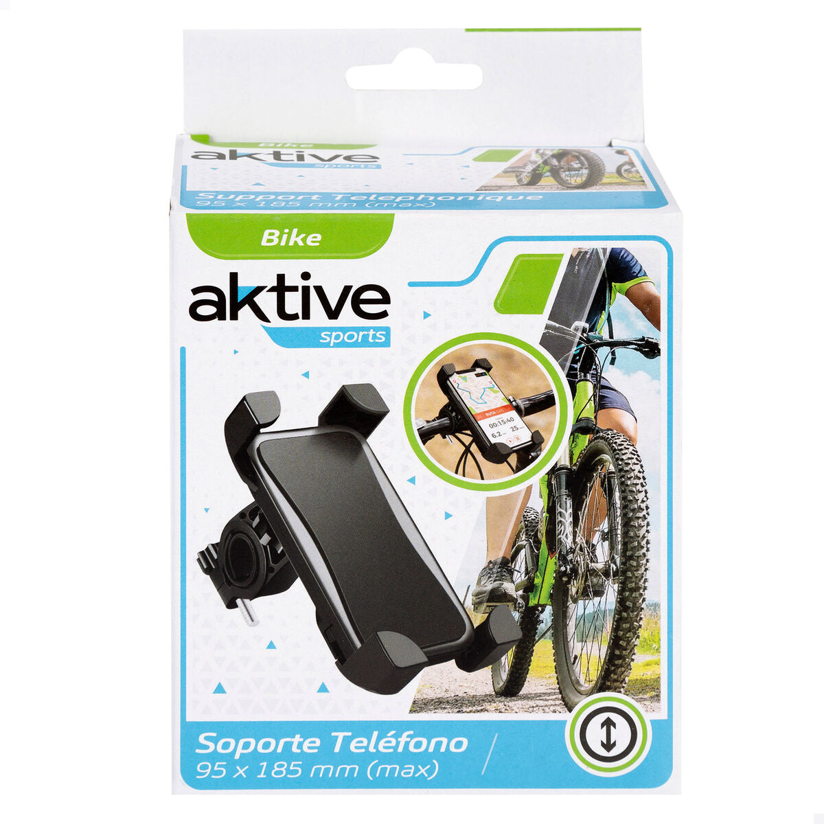 Suport de Telefon pentru Bicicletă Aktive (12 Unități) - Sport și în aer liber, Ciclism