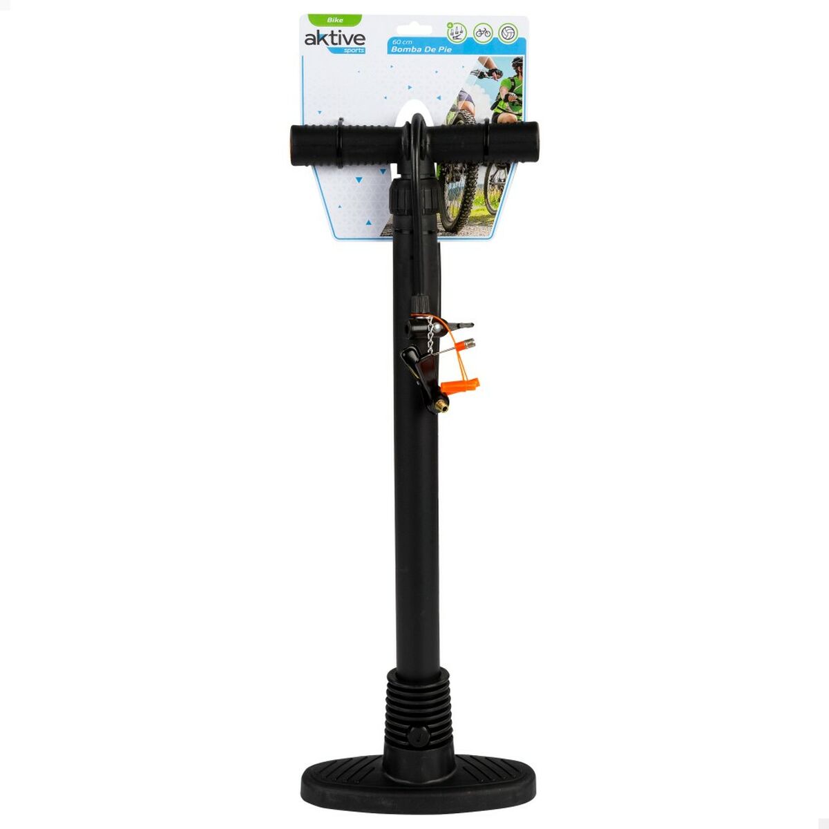 Pompă de Aer de Picior Aktive Bicicletă 20,5 x 60 x 8,5 cm - Sport și în aer liber, Ciclism