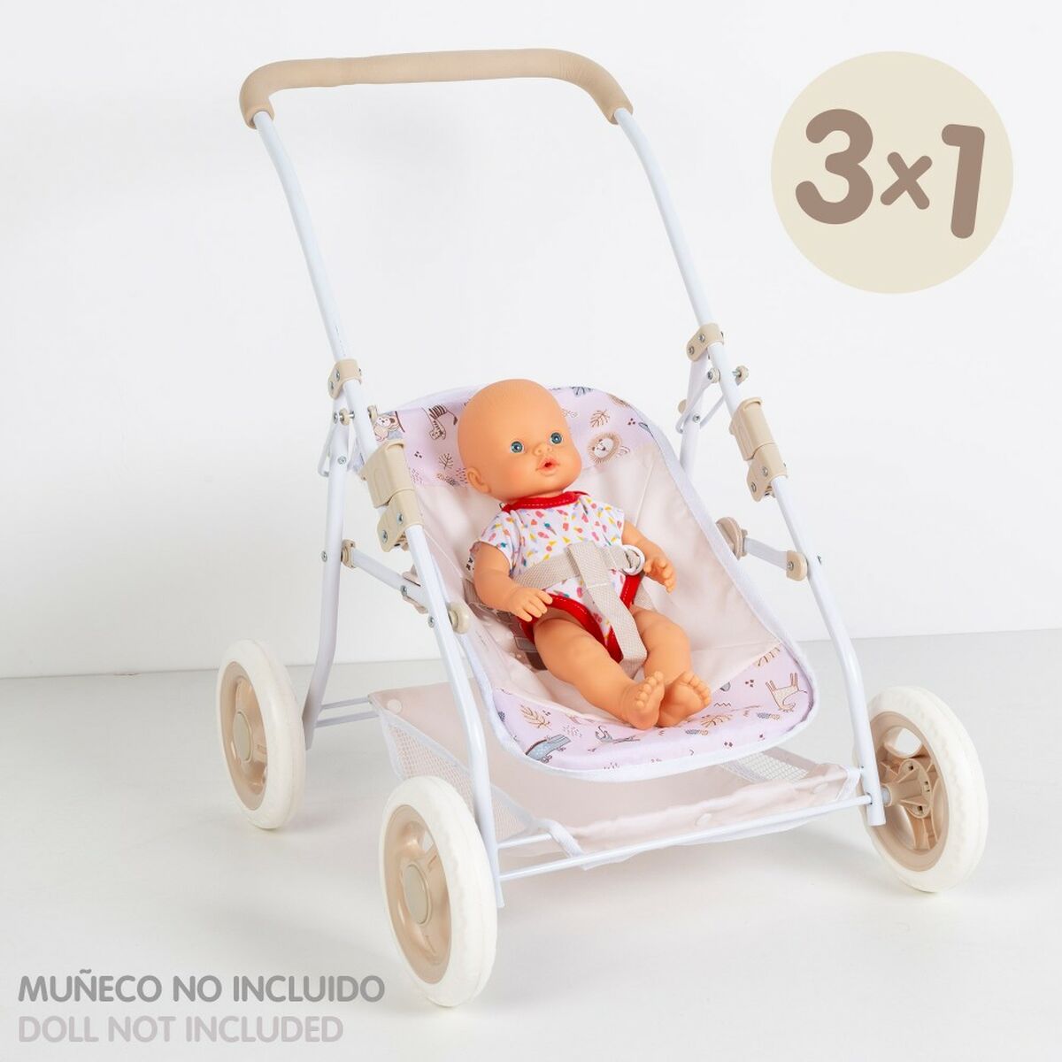Scaun pentru Păpuși Colorbaby Safari 40 x 57 x 49 cm 4 Unități Convertible - Jucarii si jocuri, Păpuși și accesorii