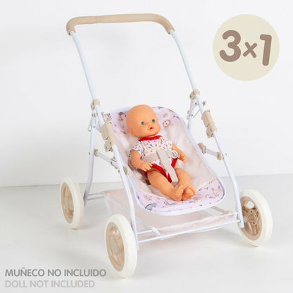 Scaun pentru Păpuși Colorbaby Safari 40 x 57 x 49 cm 4 Unități Convertible - Jucarii si jocuri, Păpuși și accesorii