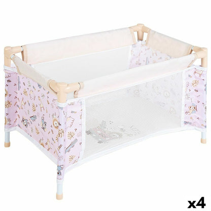 Pătuț pentru Păpuși Colorbaby Safari 29 x 50 x 30 cm 4 Unități - Jucarii si jocuri, Păpuși și accesorii